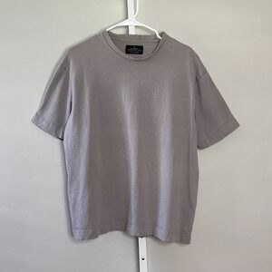 Renuar Mens T-Shirt  Gray‎ Size M Basic Oversized Dropped Shoulders Casual City